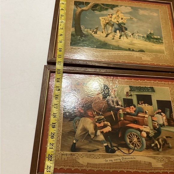 Vtg  The Gay Nineties Set of 4 Picture Frames - Picture 8 of 14